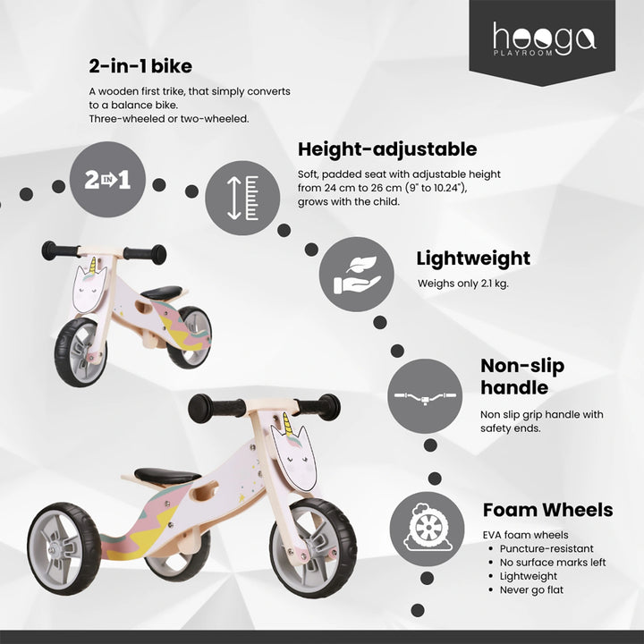 Puncture-resistant 17 cm non-inflatable tires, making it a reliable balance bike for kids both indoors and outdoors.