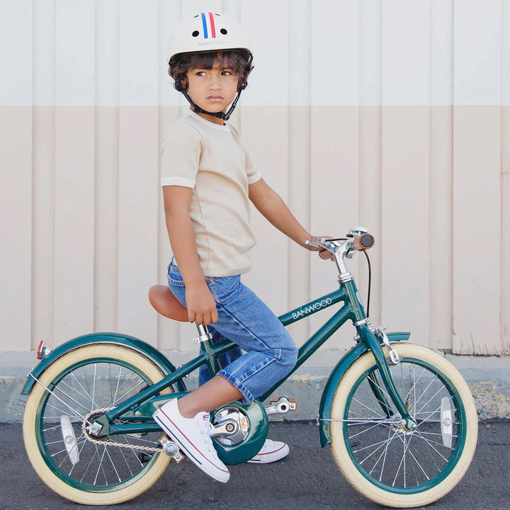 Durable and adjustable toddler bike helmet.