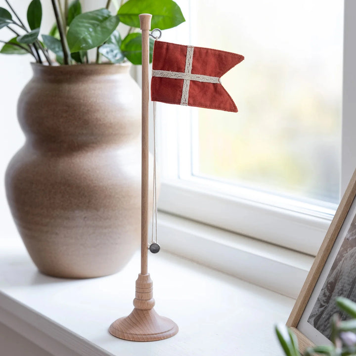 Organic cotton flag on Sebra Birthday Table Flag