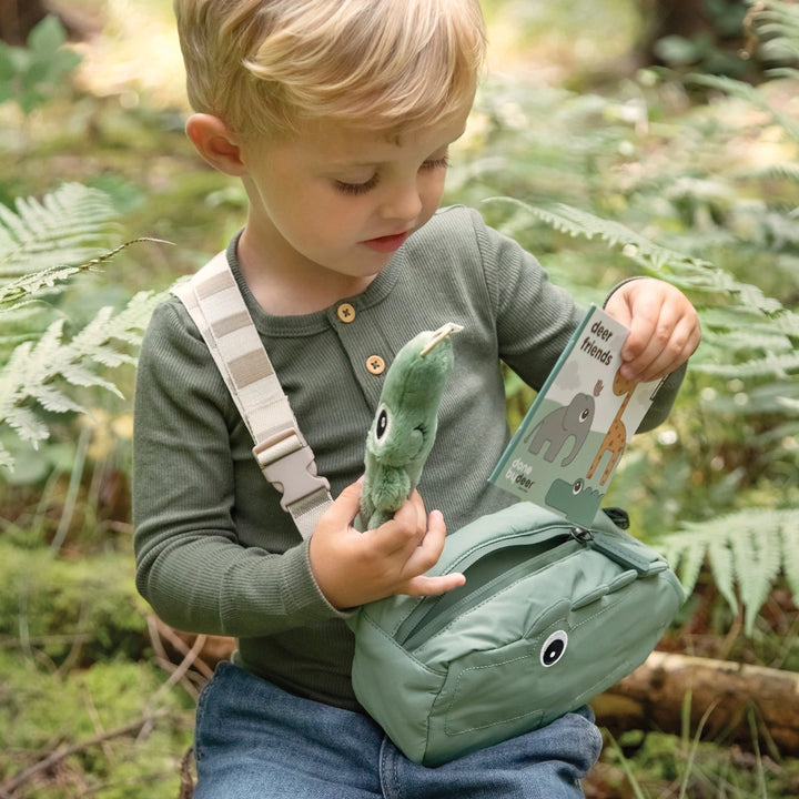 Croco Quilted Cross-Over Kids Bag with crocodile design.