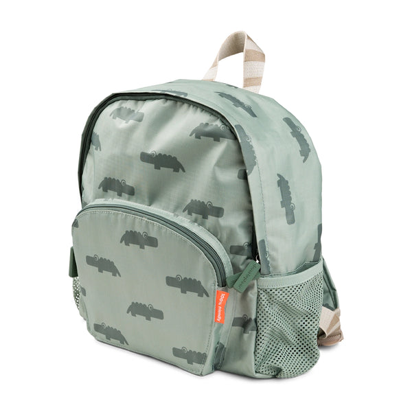 Done By Deer Kids Backpack - Croco Green - Weatherproof & Durable 