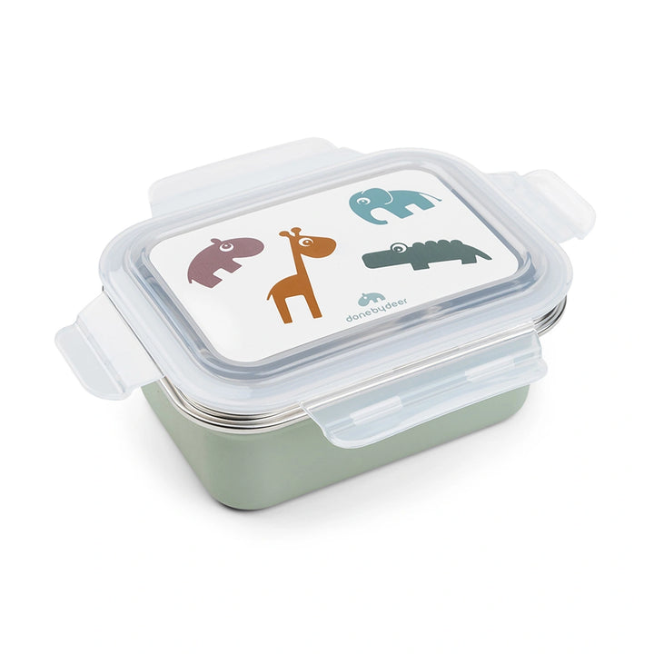 Done by Deer durable metal lunch box for kids' lunches and picnics.