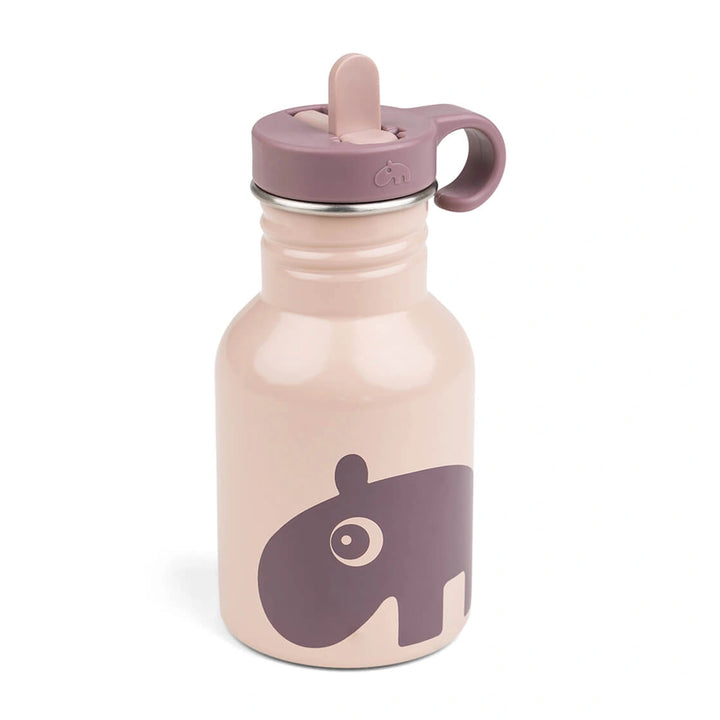 Done by Deer powder-toned water bottle with straw for toddlers.