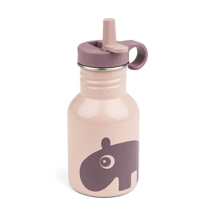 Done by Deer Metal Water Bottle with Straw - Ozzo Powder