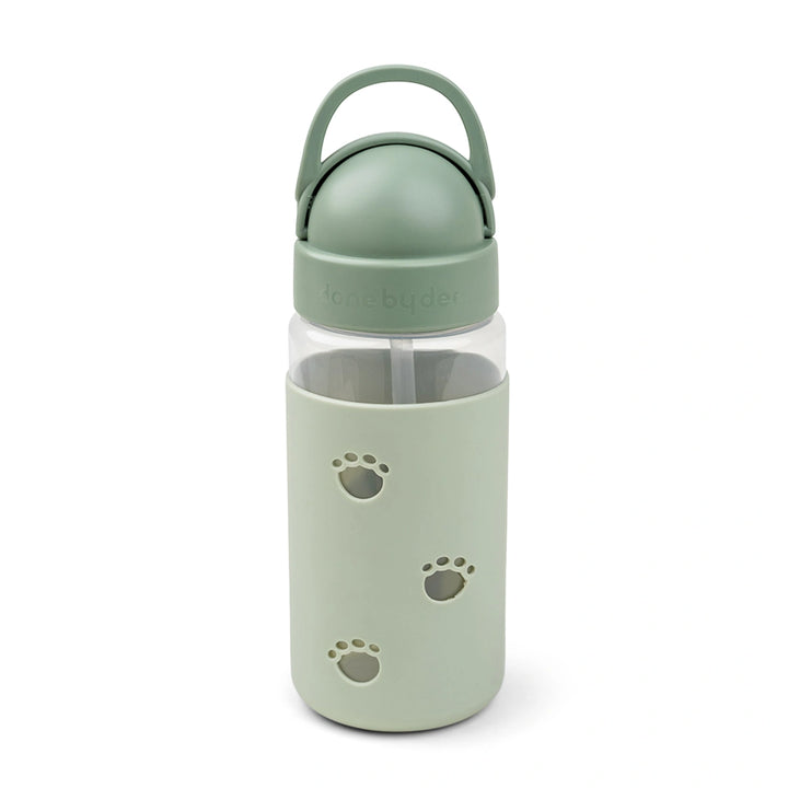 Done by Deer - Kids' easy-grip water bottle with hide-away straw.