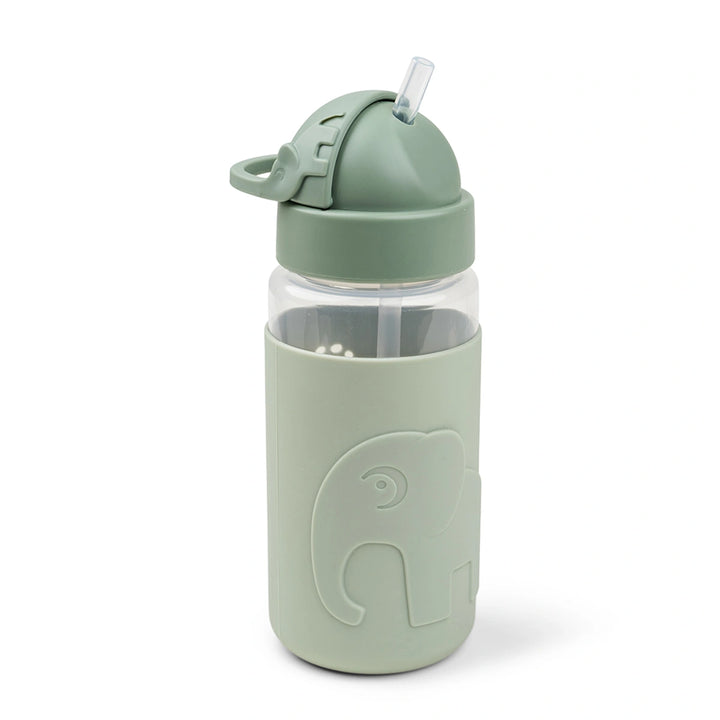 Done by Deer Easy Grip Kids Water Bottle With Straw -  Elphee Green