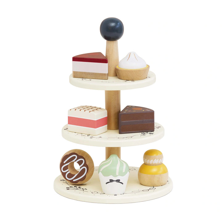 Le Toy Van 3 Tier Wooden Cake Stand Toy