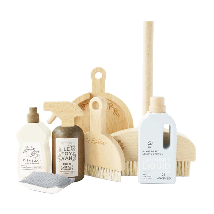 Le Toy Van Wooden Toy Cleaning Set for Kids.