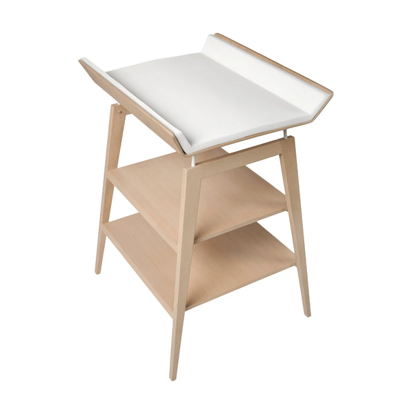 Leander Linea Changing Table with Mat - Beech