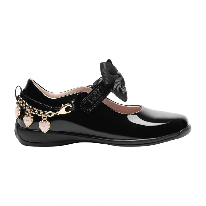 Lelli Kelly School Shoes - Love Heart Black Patent