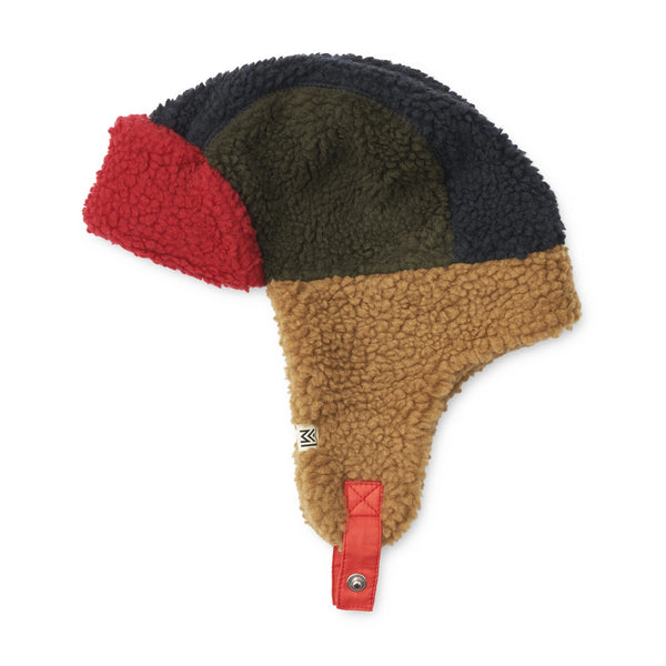 Liewood Bravo Pile Hat - Army Brown Winter Hat