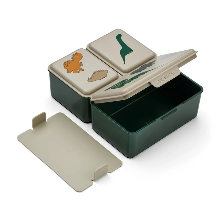 Liewood three-compartment eco-friendly kids lunch container.