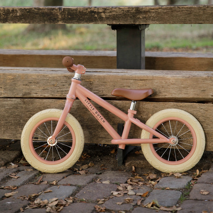 Adjustable Little Dutch balance bike with 12-inch wheels.