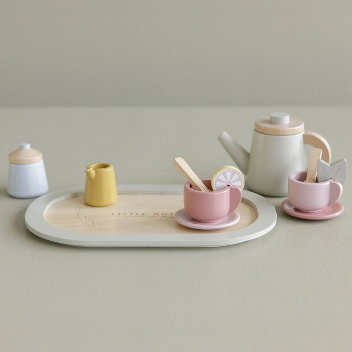 "Wooden tea set by Little Dutch - perfect for pretend play