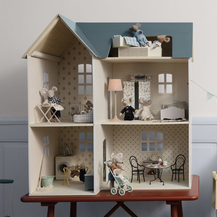 Maileg wooden dollhouse for Maileg Bunny, Rabbit, and Teddy family.