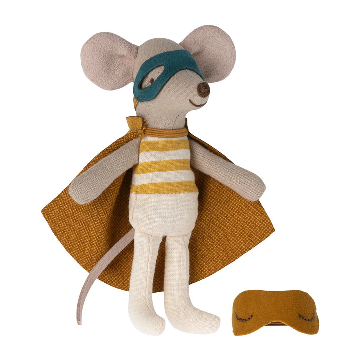 Classic Maileg superhero mouse toy