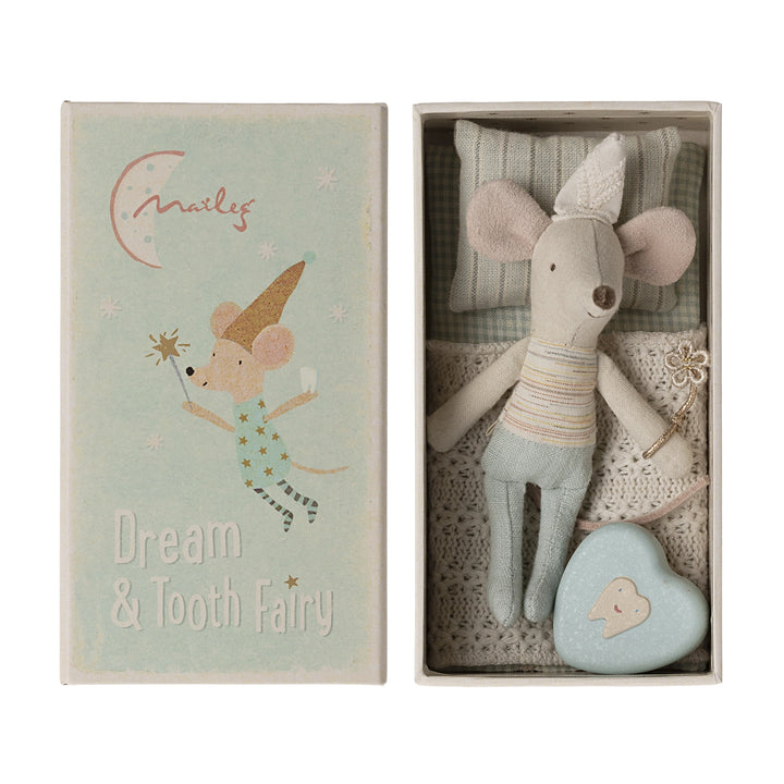 Maileg Tooth Fairy Mouse - Little Brother in Matchbox