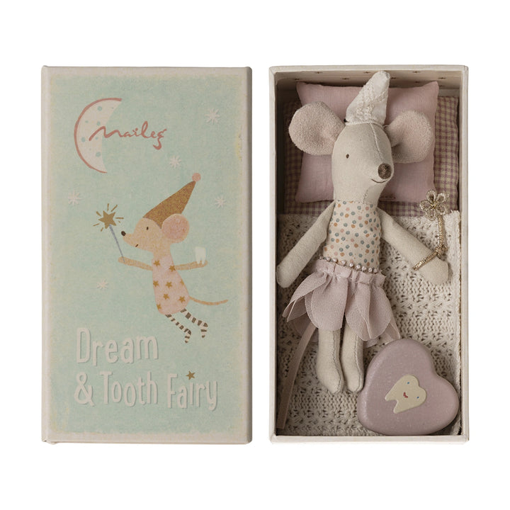 Maileg Tooth Fairy Mouse - Little Sister in Matchbox