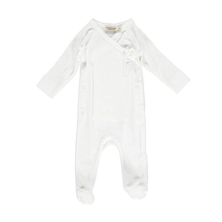 MarMar Copenhagen Rubetta Baby Bodysuit Romper - Gentle White