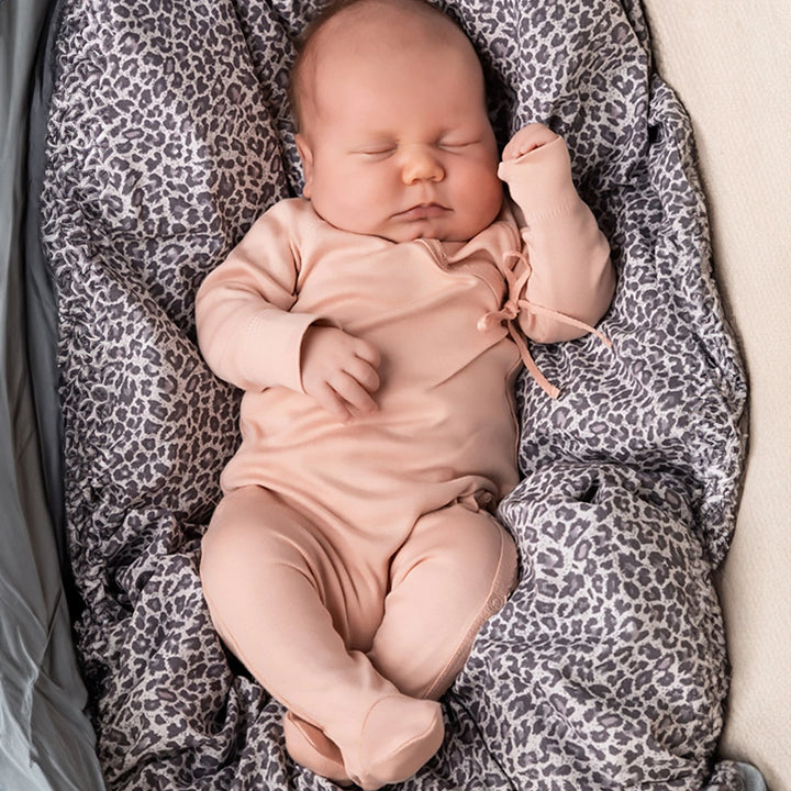 Rubetta Baby Bodysuit Romper by MarMar Copenhagen in cosy long-sleeved style with footies.