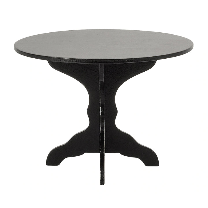 Anthracite-colored wooden coffee table for dolls