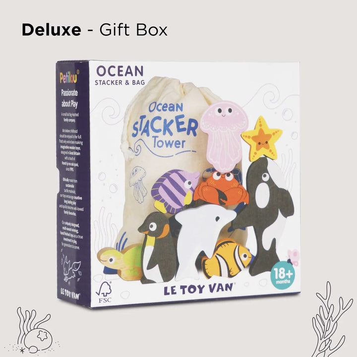 Ocean Animal Toy - Animal Stacking & Bag Gift Box