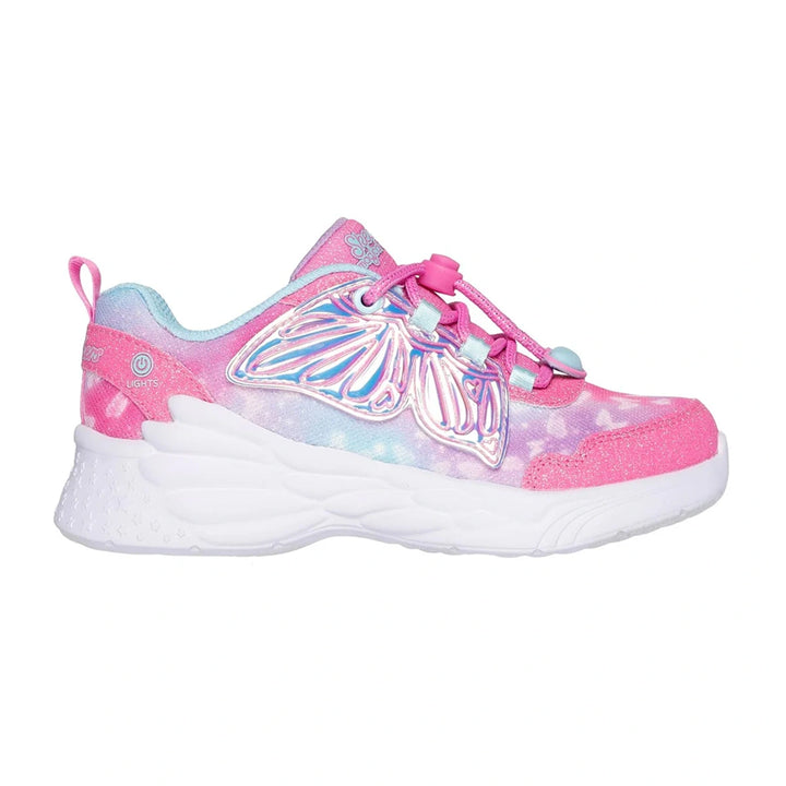 Skechers Girls Light up Trainers - Dream Racer Wing Brites - Pink