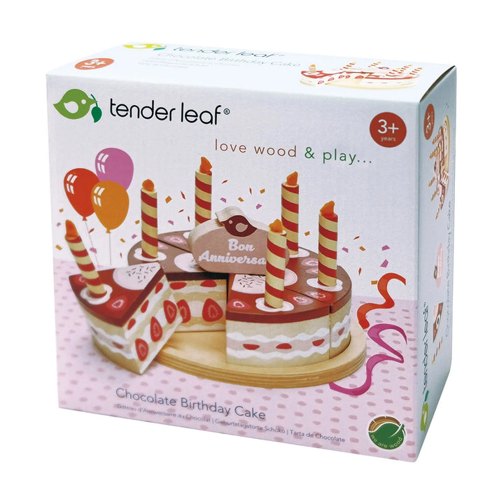 Box of Tender Leaf birthday cake.