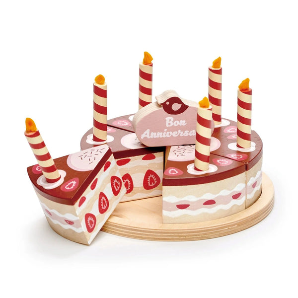 Tender Leaf Chocolate Birthday Cake - Wooden Toy