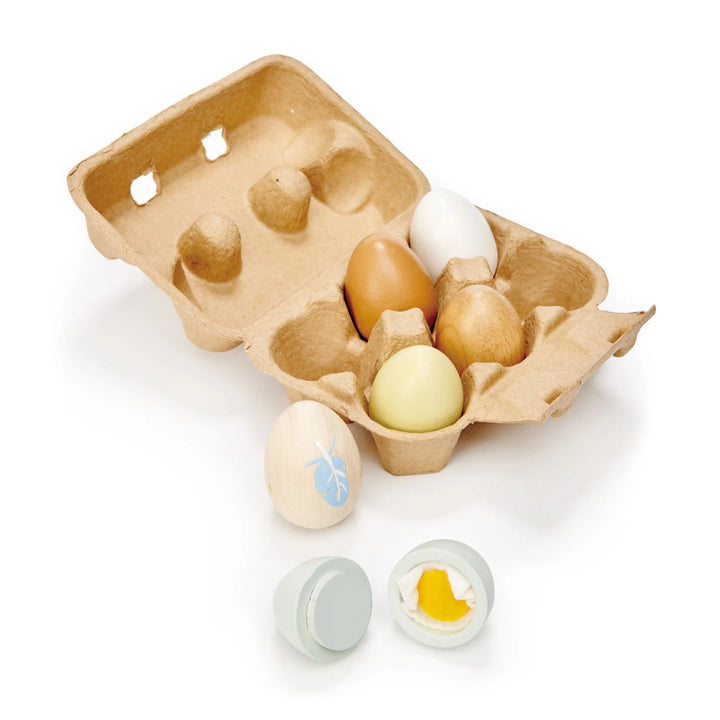 Tender Leaf Wooden Egg Toy Set