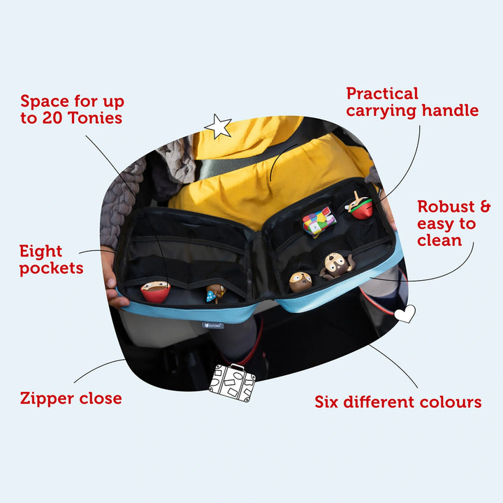 Carry case - Zipper closure with Tonie-designed pull.