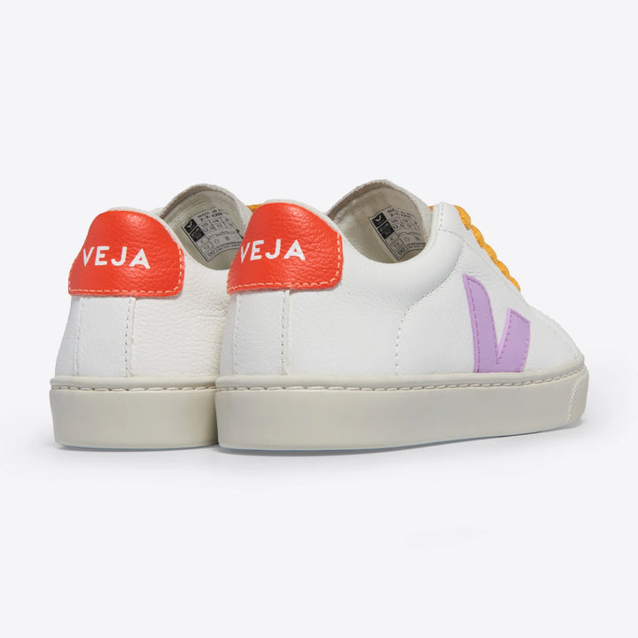 Eco-friendly Veja Kids Trainers with organic cotton laces.