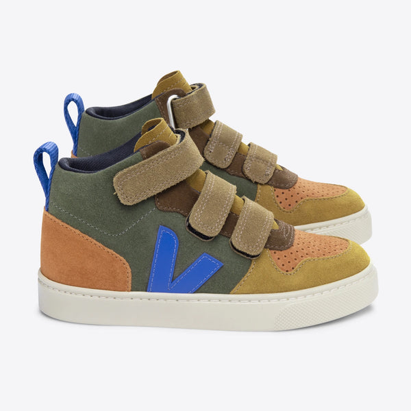 Veja Kids Trainers V-10 Mid Suede - Multico Mud Paros