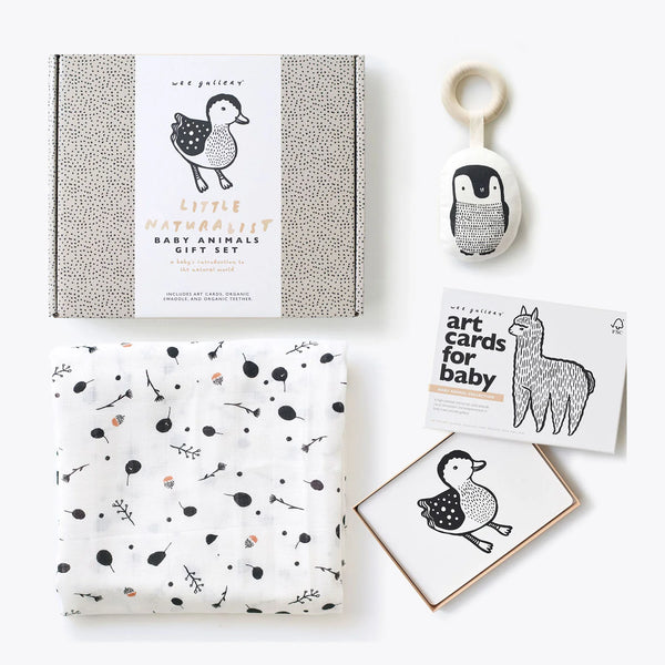 Wee Gallery Newborn Baby Gift Set - Baby Animals