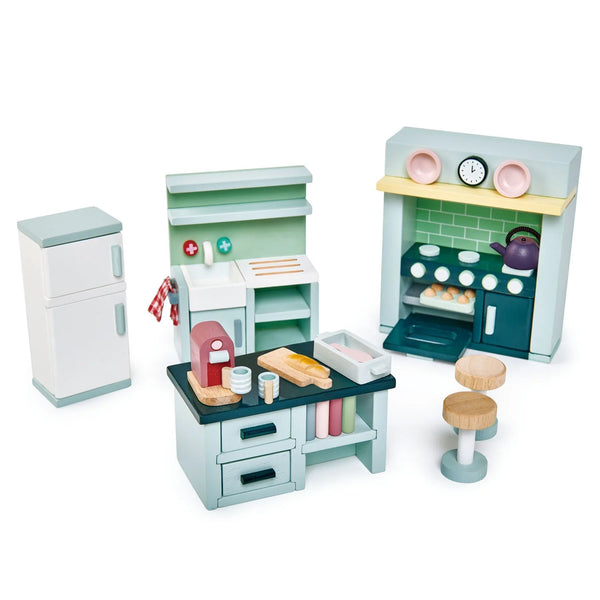 Wooden Dolls House Kitchen Furniture