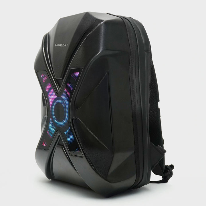 Water-resistant and durable led motorcycle backpack for kids and adults.