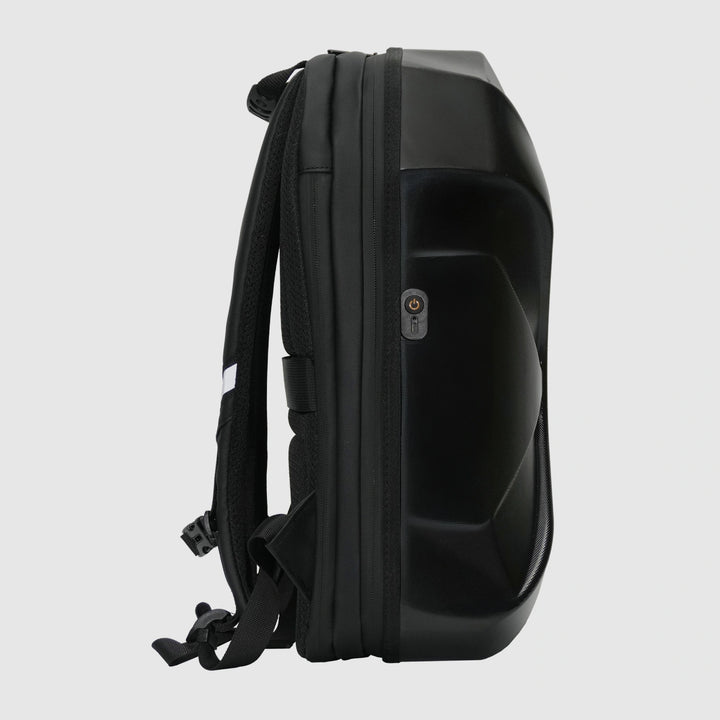 Programmable Smart LED backpack for outdoor adventures and commuting.