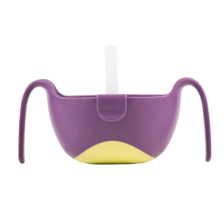 B.box Bowl XL + Straw (Passion Splash) used for snacks like popcorn