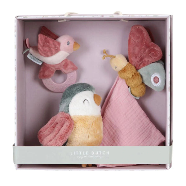 Little Dutch Flowers & Butterflies Baby Gift Set - Pink
