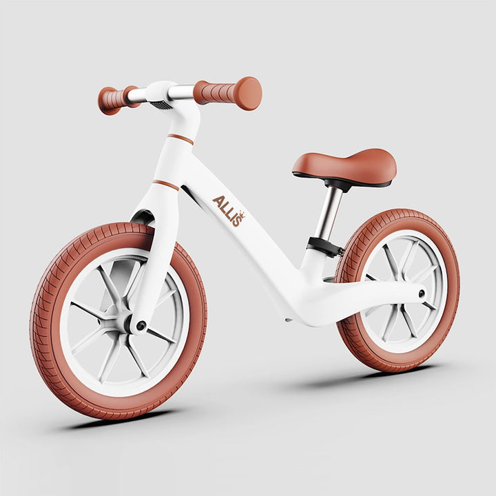 LUMI balance bike for 2 year old in sleek design with adjustable seat.