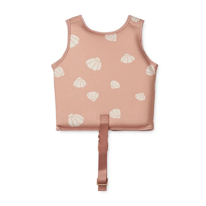 The convenient front zipper closure of the Dove Swim Vest, making it effortless to put on and take off, perfect for busy parents and excited little swimmers.