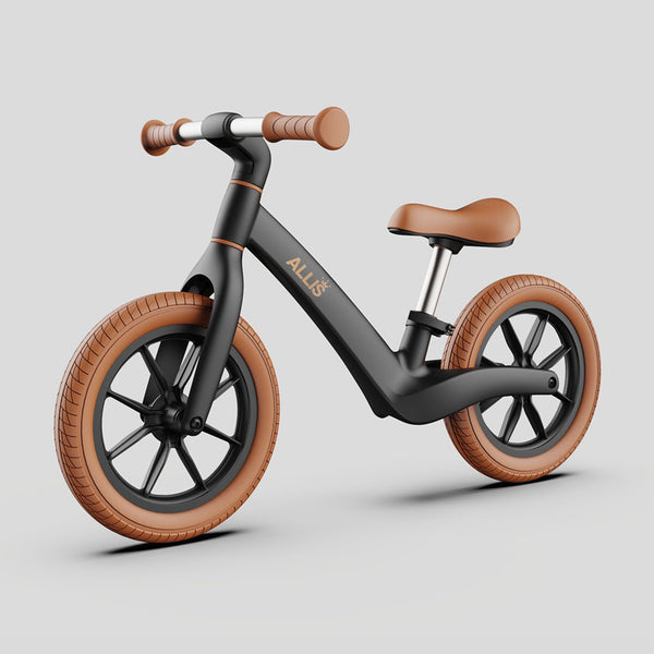 LUMI Kids Balance Bike in sleek black design.