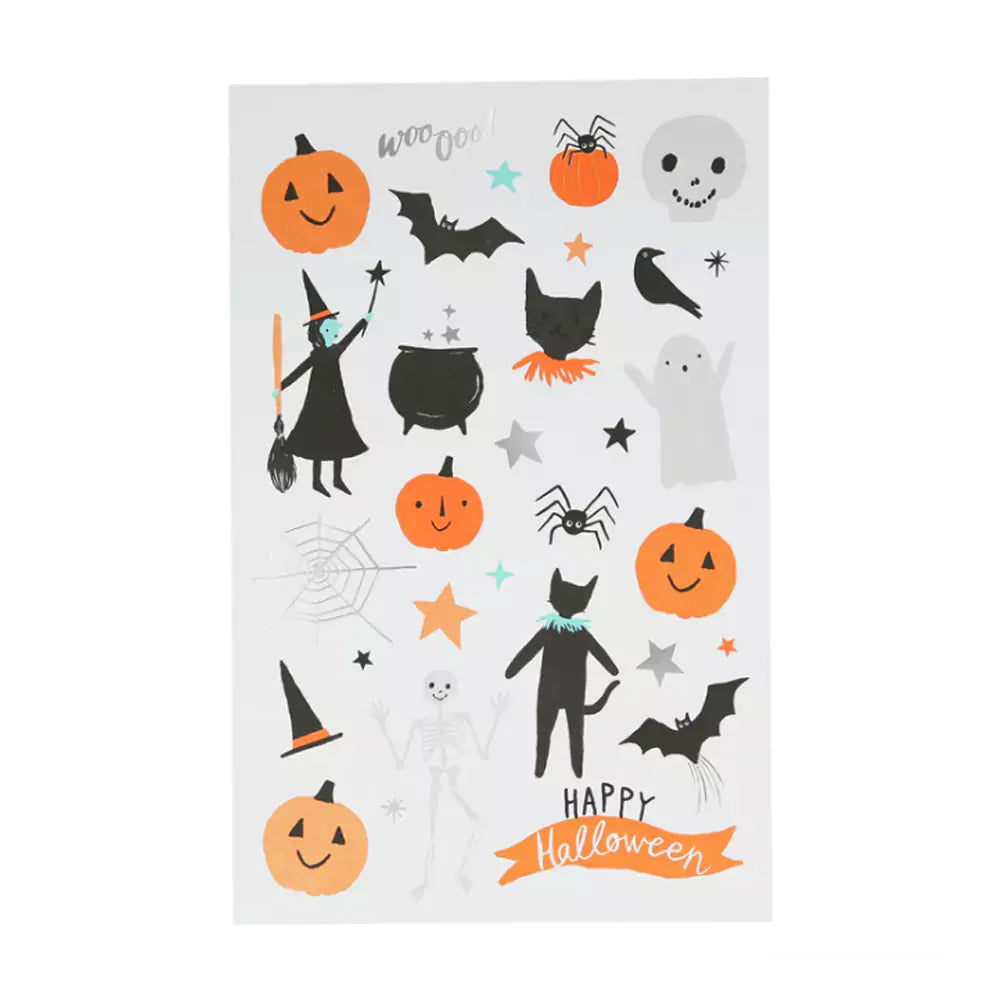 Halloween Temporary Tattoos - Perfect for Parties & Dress-Up