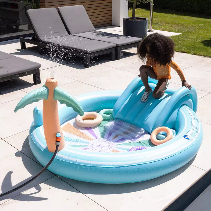 Spacious Rainbow Paddling Pool accommodating up to four kids for pool parties