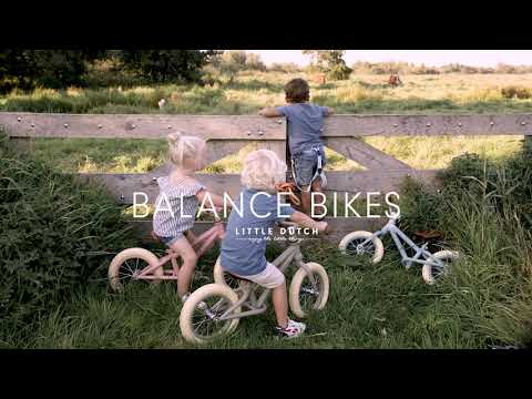 Balance Bike Matt Pink with comfortable saddle - video