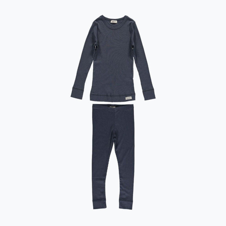 MarMar Copenhagen Kids Pyjamas Set - Long T-Shirt with Leg - Navy