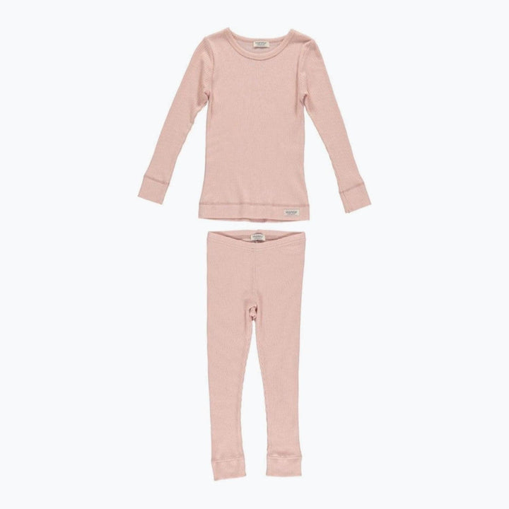 MarMar Copenhagen Kids Pyjamas Set - Long T-Shirt with Leg - Rose