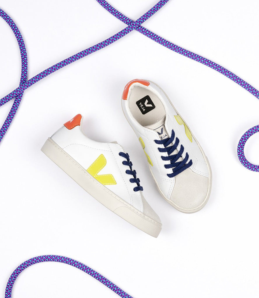 Veja esplar extra discount white orange fluo